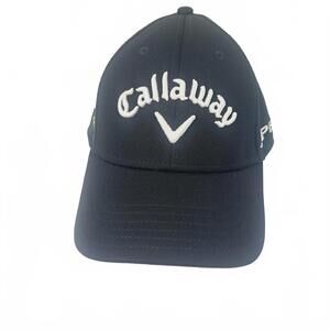 Callaway Hat Black Cap Epic Odyssey Golf Flex Fit - S / M  Pre Owned
